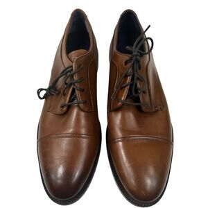COLE HAAN Mens Modern Essentials Leather Cap Oxford 9.5 Lace up Shoe C32796